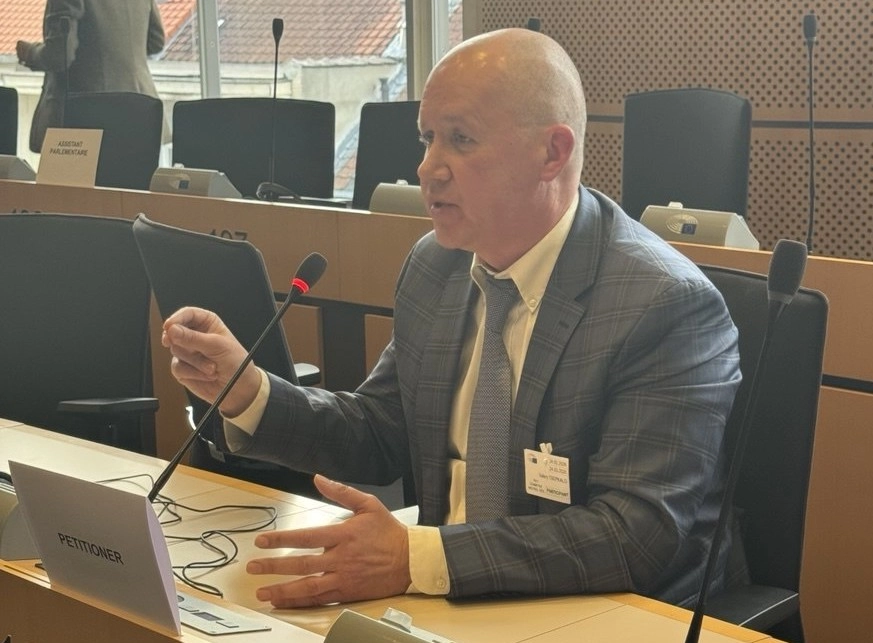 Выступление в Европейском парламенте